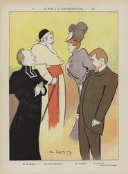 Production of the Play Le Duel at the Comedie-Francaise (Illustration for Le Rire)