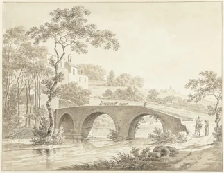 The Bridge over the Tiber at Narni in the Roman Countryside
