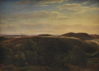 The Coast of Jutland Seen from Mølleknap Hills in Funen