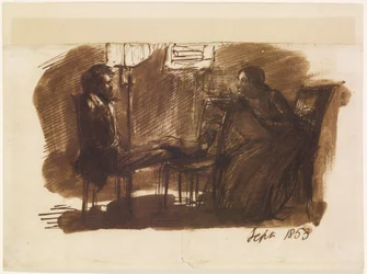 Elizabeth Siddal drawing Rossetti