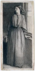 Elizabeth Siddal Standing at a Window