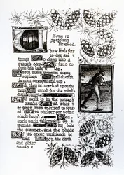 Illuminated text from Rossetti