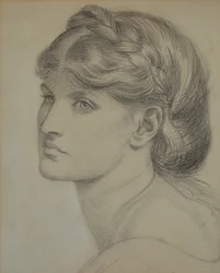 Portrait of Alexa Wilding, a Study for 