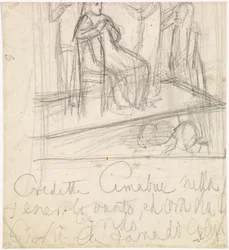 The Return of Tibullus to Delia - Study for the Figure of Delia