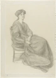 Mrs. William Morris Seated in Chair