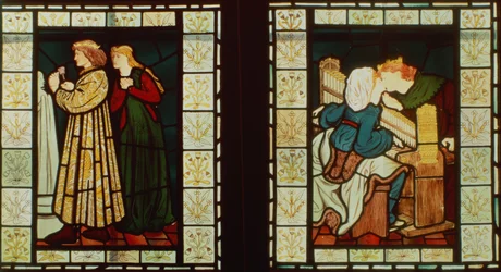 Honeymoon of King Rene of Anjou, by Burne-Jones and Dante G. Rossetti, 1862
