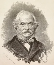 Portrait of Terenzio Mamiani (1799-1885), Italian Politician and Writer, Engraving from a Drawing by Dante Paolocci and a Photograph by Della Valle, from L