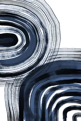 Abstract Indigo Curves