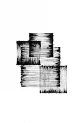 Black White Overlapping Lines