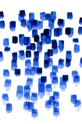 Blue Watercolor Strokes
