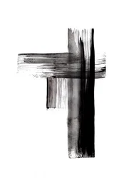 Bold Brushstroke Cross
