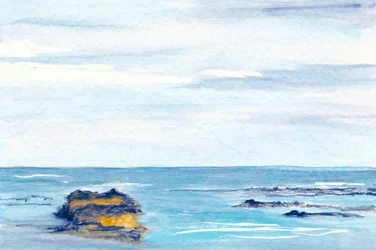 Calm Blue Seascape
