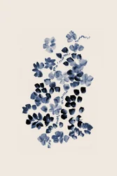 Indigo Floral Bloom