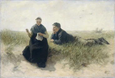 Boy and Girl in the Dunes