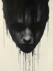 Dark Dripping Portrait