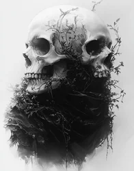 Gothic Skulls And Vines