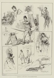 Sketches of Captain Swift at the Haymarket Theatre