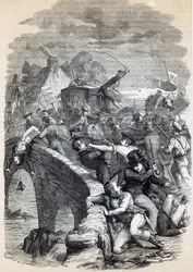 Election Riot at Hawick, 1837, illustration from 