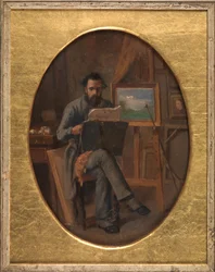 A Painter in his Studio. The Artist Himself (?)