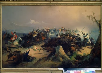 Attack of the Cherkesses on the Russian cavalry on May 24