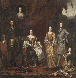 Karl XI King of Sweden with Family