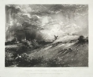 Various Subjects of Landscape, Characteristic of English Scenery from Pictures Painted by John Constable, R.A.: Summer Afternoon - after a Shower