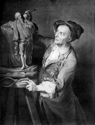 Louis Francois Roubiliac Making a Sculpture of Shakespeare