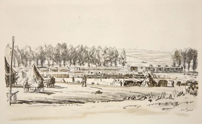 A Railhead, illustration from 