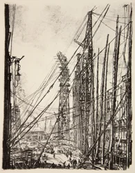 A Shipyard, Illustration from 