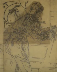 Study for Winter Mine-Laying off Iceland, c.1942