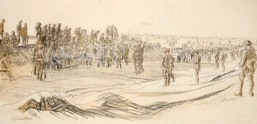 Watching German Prisoners, Illustration from 