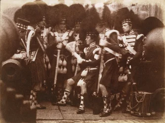 Officer of the 92nd Gordon Highlanders Reading to the Troops, Edinburgh Castle