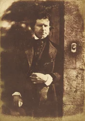 David Octavius Hill at the Gate of Rock House, Edinburgh, 1843-1847