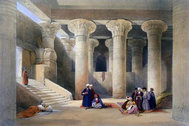 Interior of the Temple at Esna, Upper Egypt