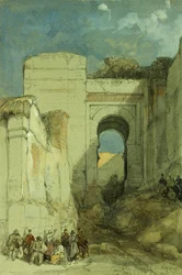 An Old Moorish Gateway, Granada, 1883