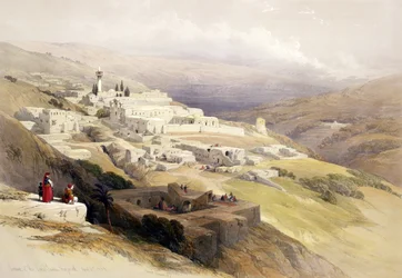 Convent of the Terra Santa, Nazareth, April 21st 1839, plate 30 from Volume I of 