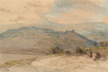 Distant View of Sebaste, Ancient Samaria