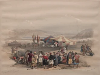 Encampment of Pilgrims, Jericho, 1839