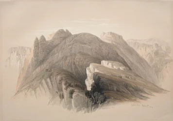 Gebil Hor. Mount Hor, from the Cliffs Encircling Petra