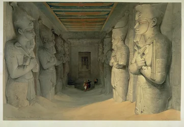 Interior of the Great Temple of Abu Simbel
