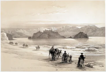 Island of Graia, Gulf of Akabah, drawing made 27/02/1839 in 