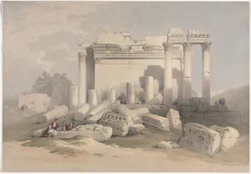 Ruins of the Eastern Portico of the Temple of Baalbec