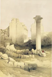 The Dromos or Central Hall of the Great Temple of Amun, Karnak, from Egypt and Nubia, Vol.2