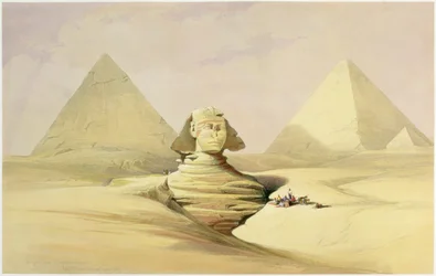 The Great Sphinx and the Pyramids of Giza, Egypt