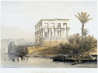 The Hypaethral Temple at Philae, called the Bed of Pharaoh - in 