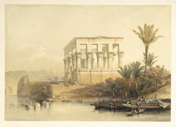 The Hypaethral Temple at Philae, called the Bed of Pharaoh, plate 65 from volume II of 