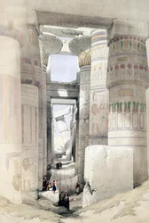View through the Hall of Columns, Karnak, Egypt