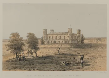 Interior of the Compound of Alumbagh, Lucknow