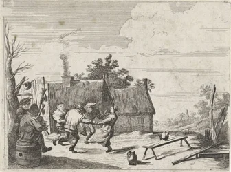 Dancing Peasants to the Music of Two Musicians