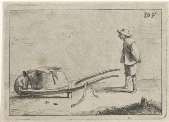 Man by a Wheelbarrow